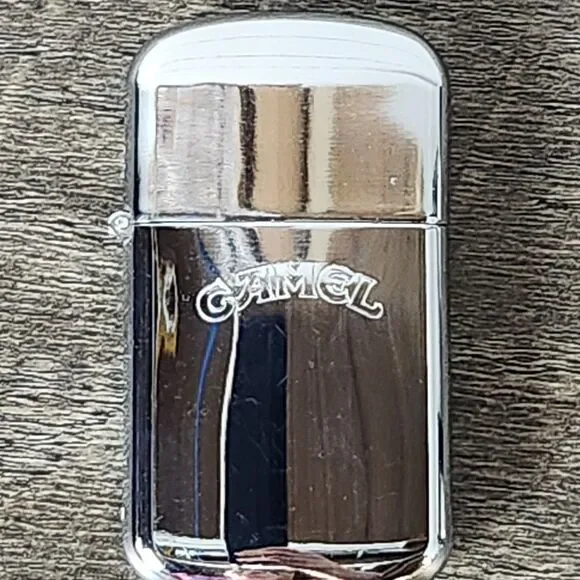 Vintage Camel Cigarette Advertising Chrome Lighter 2.5 inches tall - Picture 5 of 7